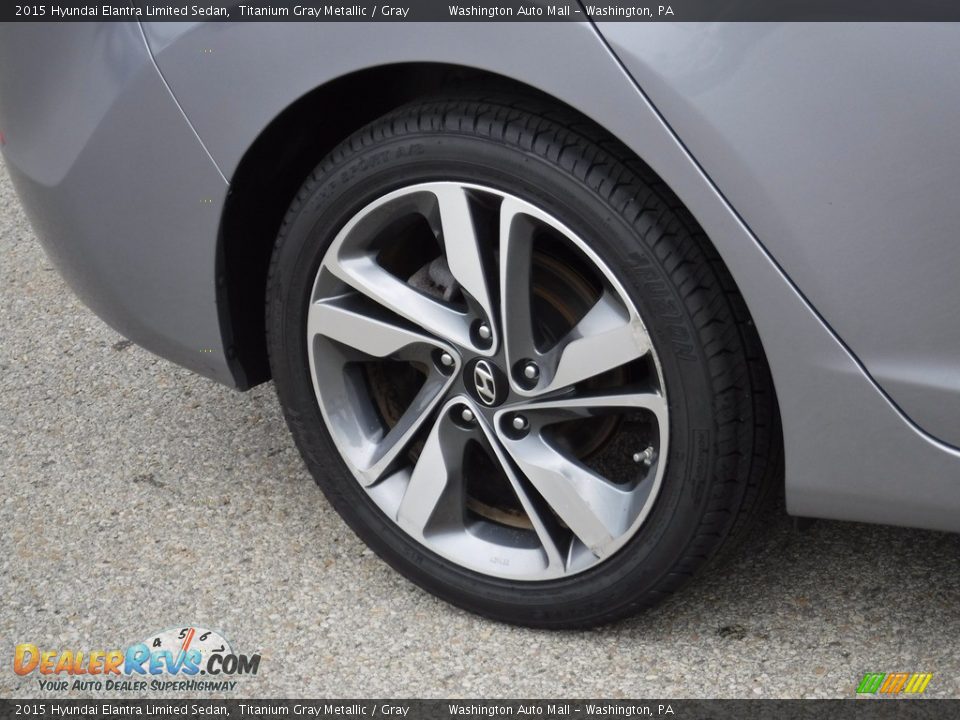 2015 Hyundai Elantra Limited Sedan Titanium Gray Metallic / Gray Photo #3