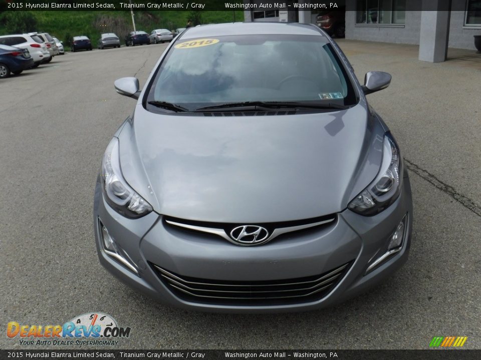 2015 Hyundai Elantra Limited Sedan Titanium Gray Metallic / Gray Photo #5