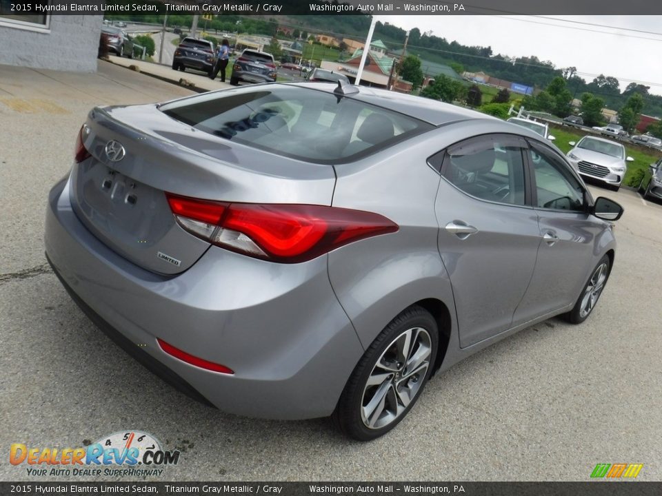 2015 Hyundai Elantra Limited Sedan Titanium Gray Metallic / Gray Photo #10