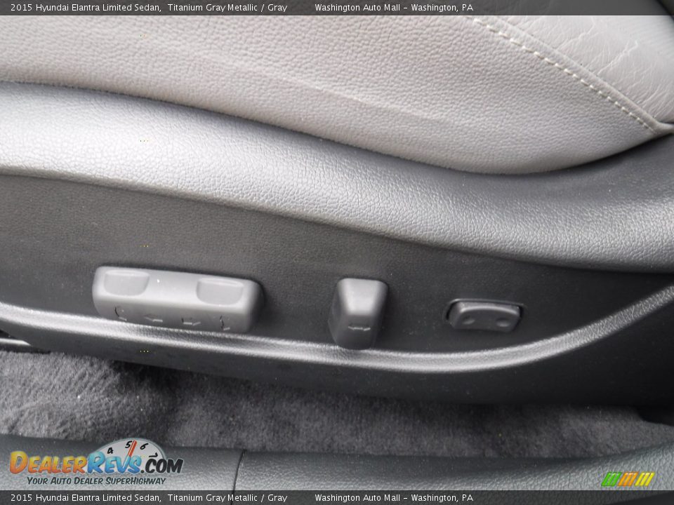 2015 Hyundai Elantra Limited Sedan Titanium Gray Metallic / Gray Photo #14