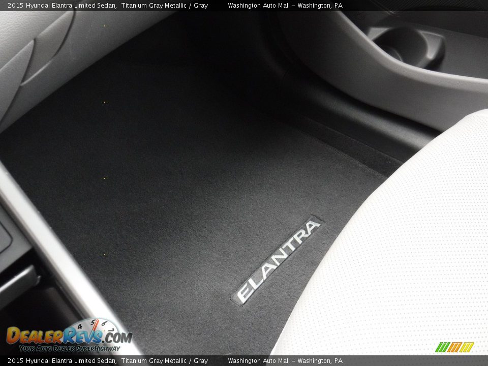 2015 Hyundai Elantra Limited Sedan Titanium Gray Metallic / Gray Photo #22