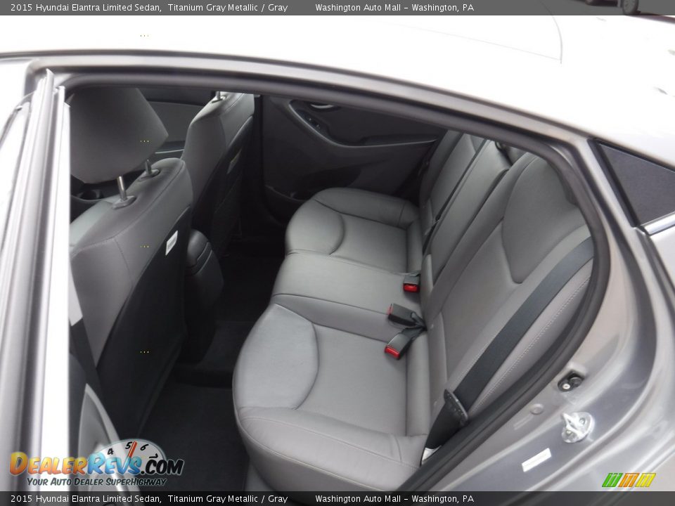 2015 Hyundai Elantra Limited Sedan Titanium Gray Metallic / Gray Photo #25