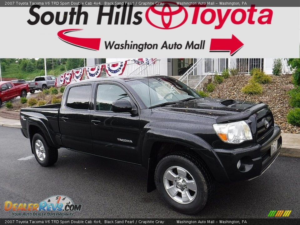 2007 Toyota Tacoma V6 TRD Sport Double Cab 4x4 Black Sand Pearl / Graphite Gray Photo #1