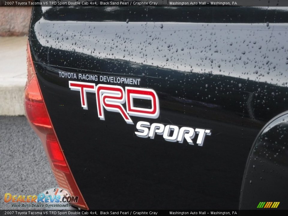 2007 Toyota Tacoma V6 TRD Sport Double Cab 4x4 Black Sand Pearl / Graphite Gray Photo #3