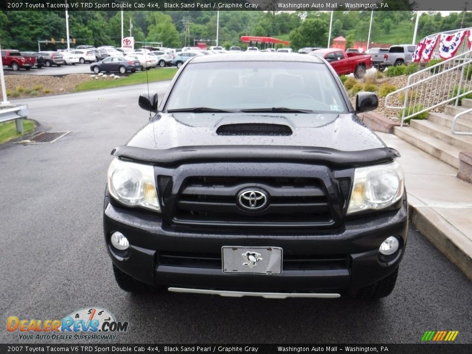 2007 Toyota Tacoma V6 TRD Sport Double Cab 4x4 Black Sand Pearl / Graphite Gray Photo #4