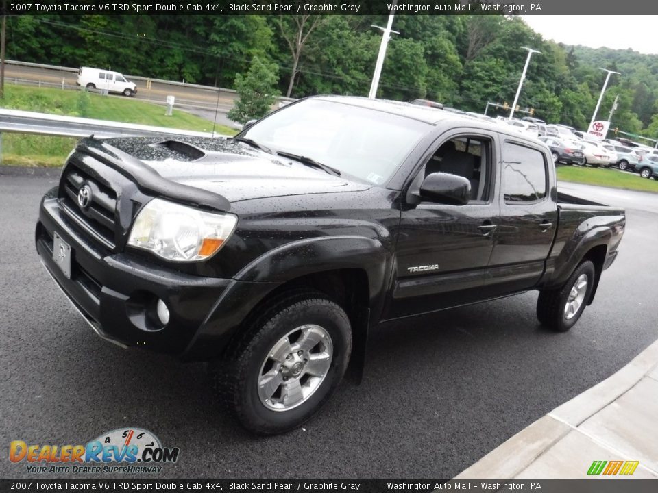 2007 Toyota Tacoma V6 TRD Sport Double Cab 4x4 Black Sand Pearl / Graphite Gray Photo #6