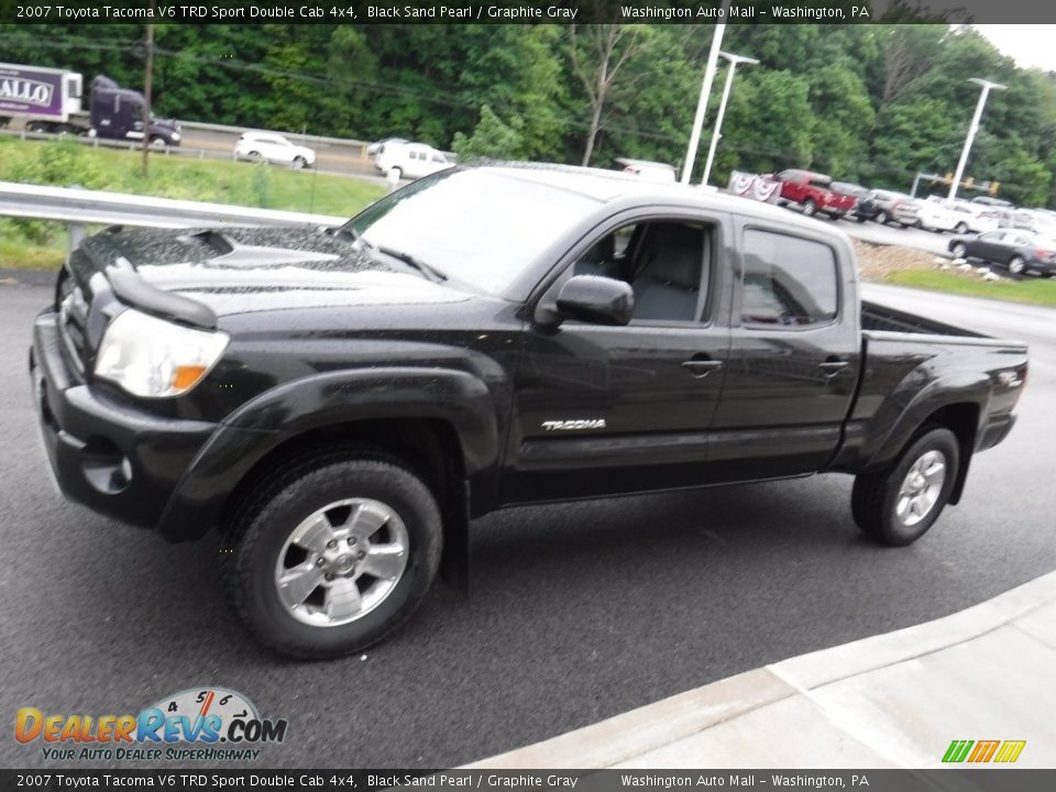 2007 Toyota Tacoma V6 TRD Sport Double Cab 4x4 Black Sand Pearl / Graphite Gray Photo #7