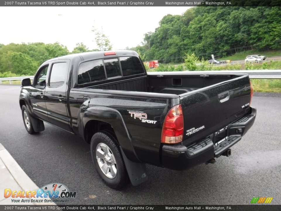 2007 Toyota Tacoma V6 TRD Sport Double Cab 4x4 Black Sand Pearl / Graphite Gray Photo #8