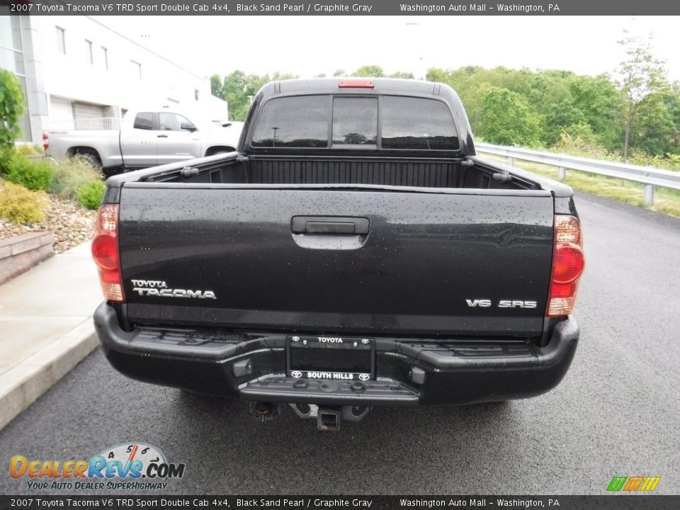 2007 Toyota Tacoma V6 TRD Sport Double Cab 4x4 Black Sand Pearl / Graphite Gray Photo #9