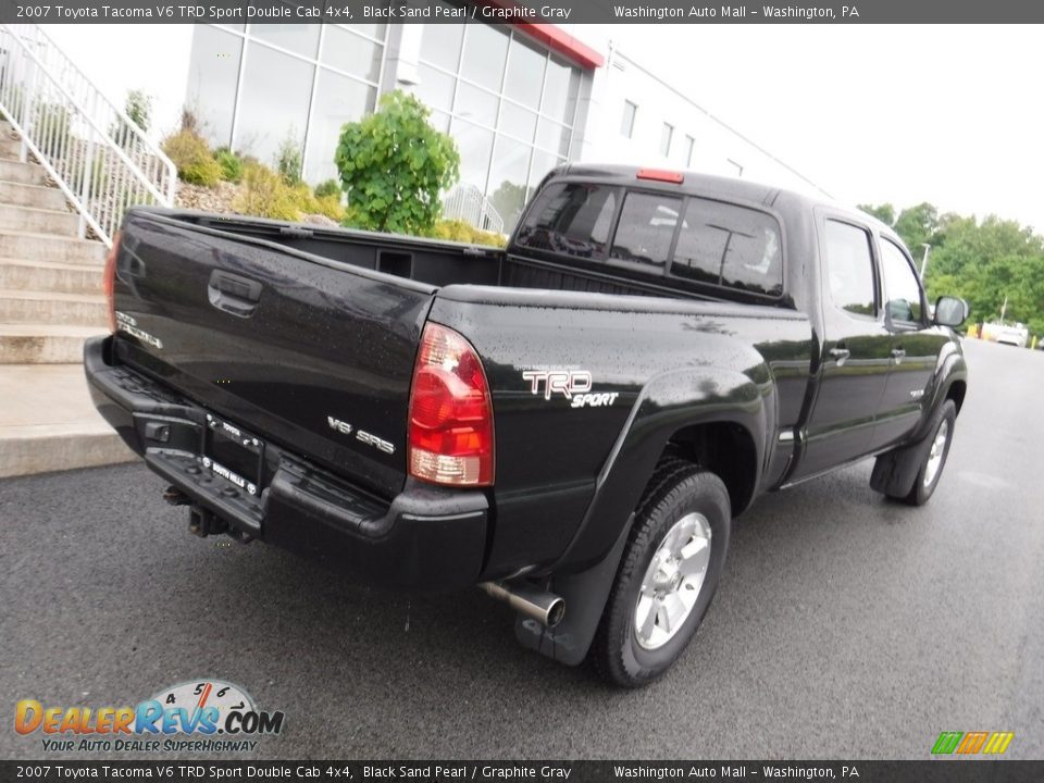 2007 Toyota Tacoma V6 TRD Sport Double Cab 4x4 Black Sand Pearl / Graphite Gray Photo #10
