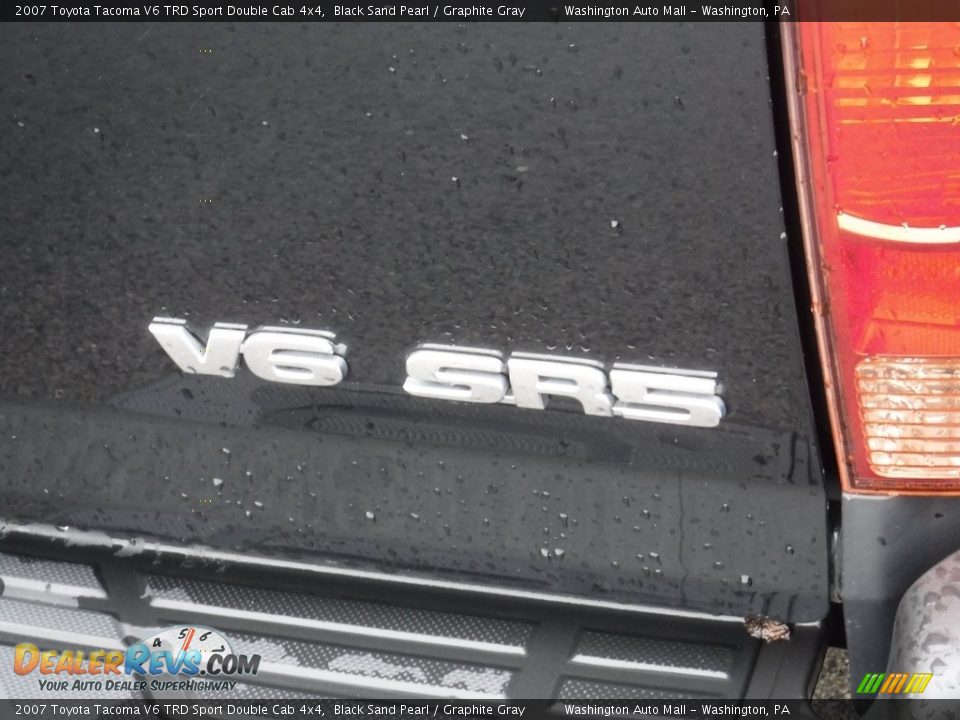 2007 Toyota Tacoma V6 TRD Sport Double Cab 4x4 Black Sand Pearl / Graphite Gray Photo #11