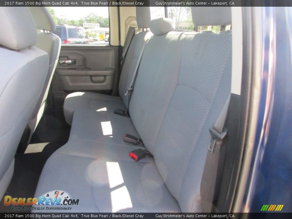2017 Ram 1500 Big Horn Quad Cab 4x4 True Blue Pearl / Black/Diesel Gray Photo #9