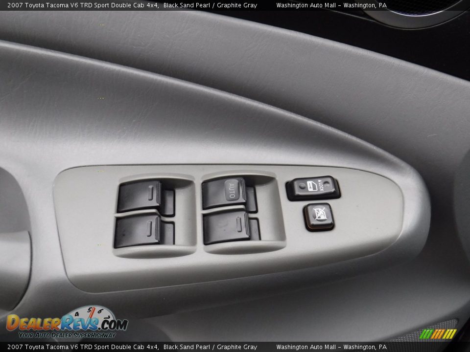 2007 Toyota Tacoma V6 TRD Sport Double Cab 4x4 Black Sand Pearl / Graphite Gray Photo #17