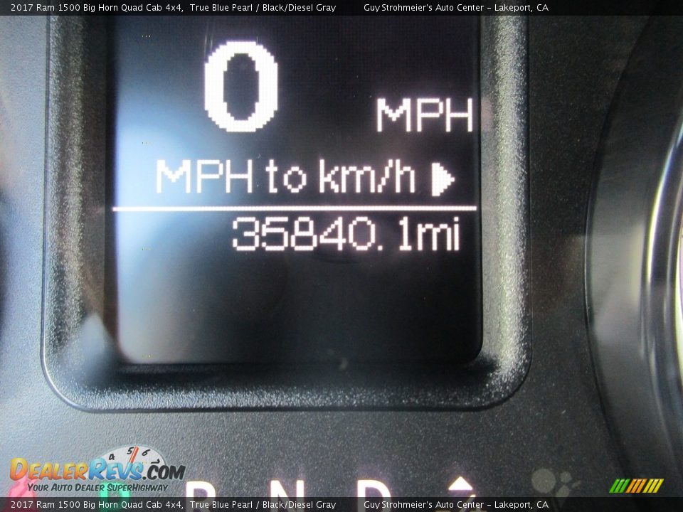 2017 Ram 1500 Big Horn Quad Cab 4x4 True Blue Pearl / Black/Diesel Gray Photo #11