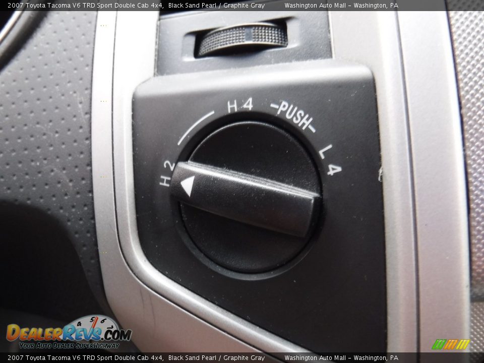 2007 Toyota Tacoma V6 TRD Sport Double Cab 4x4 Black Sand Pearl / Graphite Gray Photo #19