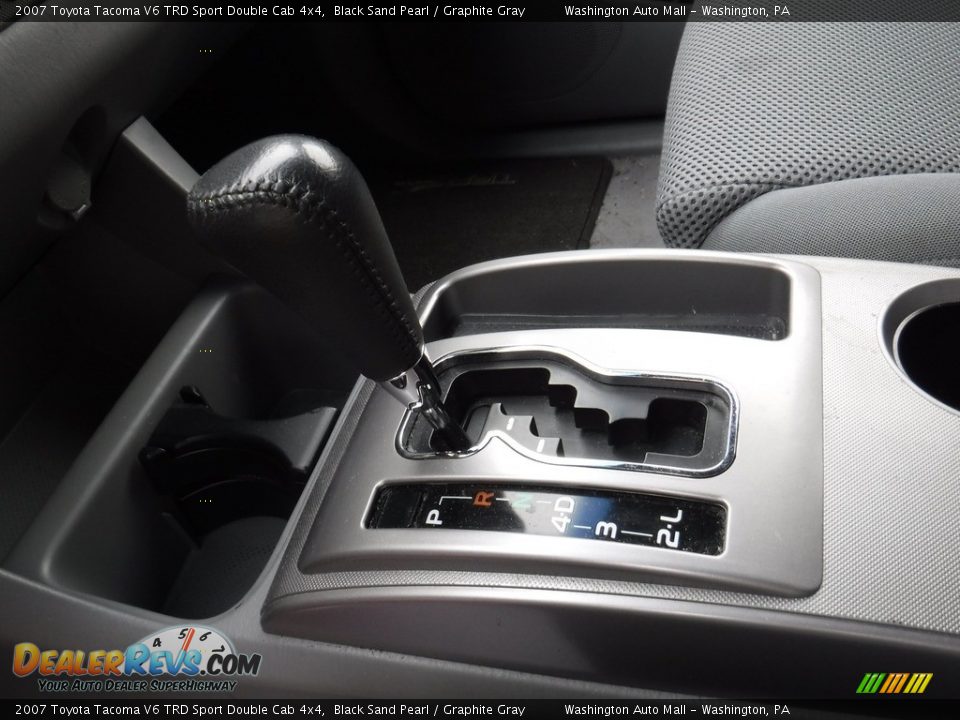 2007 Toyota Tacoma V6 TRD Sport Double Cab 4x4 Black Sand Pearl / Graphite Gray Photo #20
