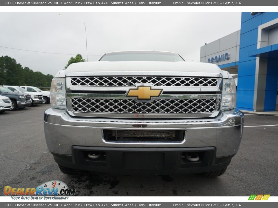 2012 Chevrolet Silverado 2500HD Work Truck Crew Cab 4x4 Summit White / Dark Titanium Photo #2