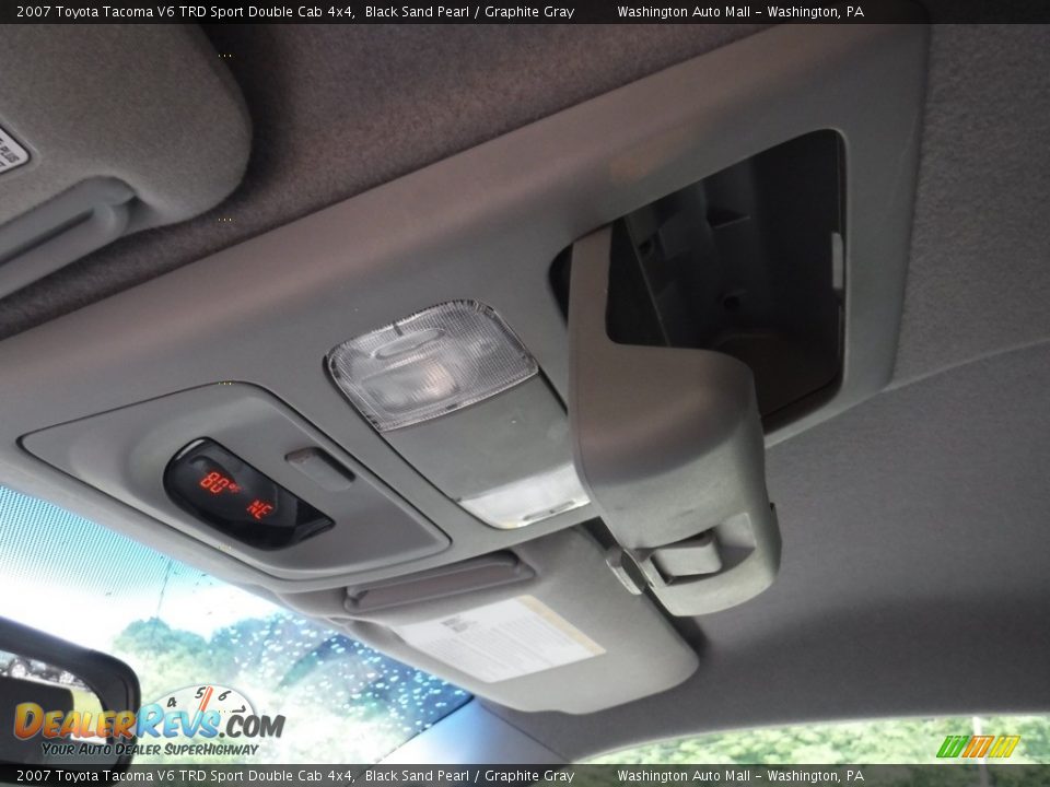 2007 Toyota Tacoma V6 TRD Sport Double Cab 4x4 Black Sand Pearl / Graphite Gray Photo #22