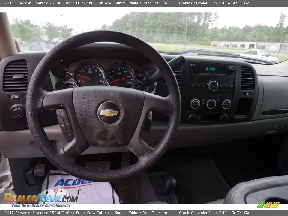 2012 Chevrolet Silverado 2500HD Work Truck Crew Cab 4x4 Summit White / Dark Titanium Photo #5