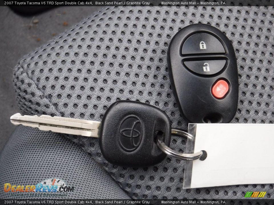 2007 Toyota Tacoma V6 TRD Sport Double Cab 4x4 Black Sand Pearl / Graphite Gray Photo #25