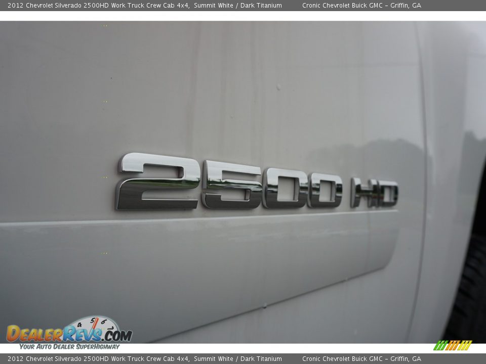 2012 Chevrolet Silverado 2500HD Work Truck Crew Cab 4x4 Summit White / Dark Titanium Photo #13