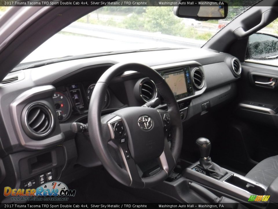 2017 Toyota Tacoma TRD Sport Double Cab 4x4 Silver Sky Metallic / TRD Graphite Photo #13