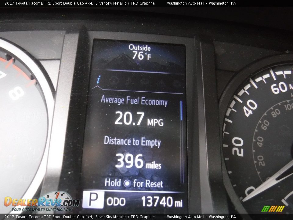 2017 Toyota Tacoma TRD Sport Double Cab 4x4 Silver Sky Metallic / TRD Graphite Photo #29