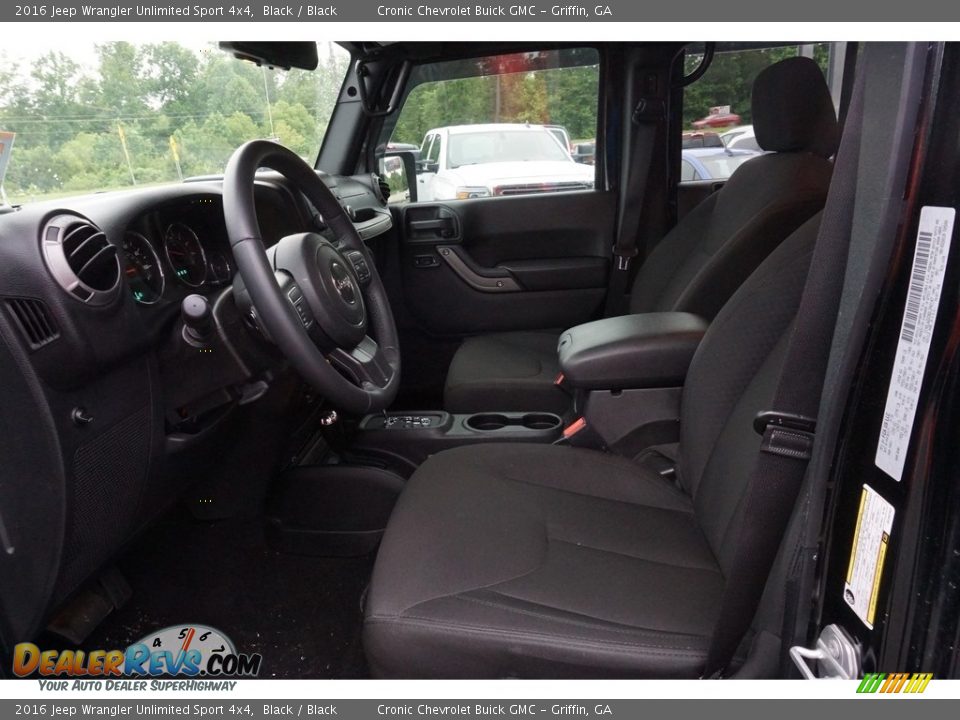 2016 Jeep Wrangler Unlimited Sport 4x4 Black / Black Photo #4