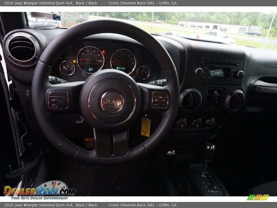 2016 Jeep Wrangler Unlimited Sport 4x4 Black / Black Photo #5