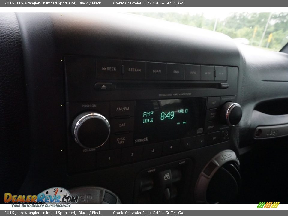 2016 Jeep Wrangler Unlimited Sport 4x4 Black / Black Photo #7
