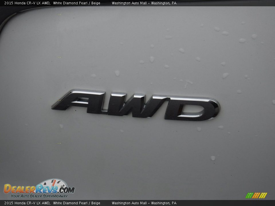 2015 Honda CR-V LX AWD White Diamond Pearl / Beige Photo #9
