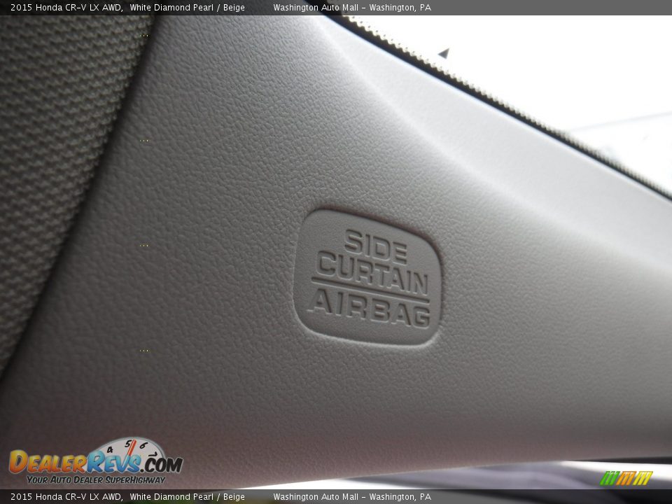 2015 Honda CR-V LX AWD White Diamond Pearl / Beige Photo #19
