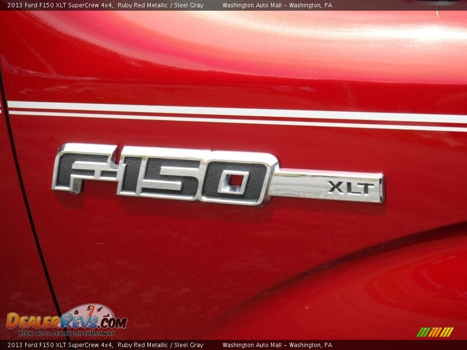2013 Ford F150 XLT SuperCrew 4x4 Ruby Red Metallic / Steel Gray Photo #4