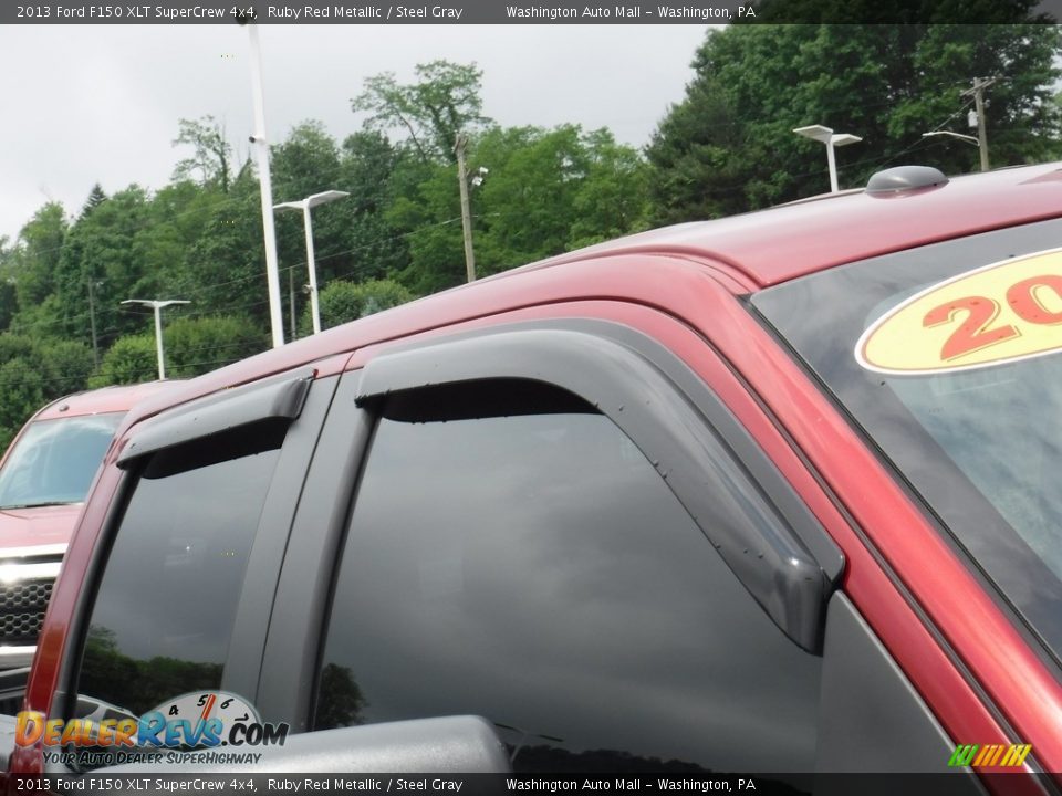 2013 Ford F150 XLT SuperCrew 4x4 Ruby Red Metallic / Steel Gray Photo #5