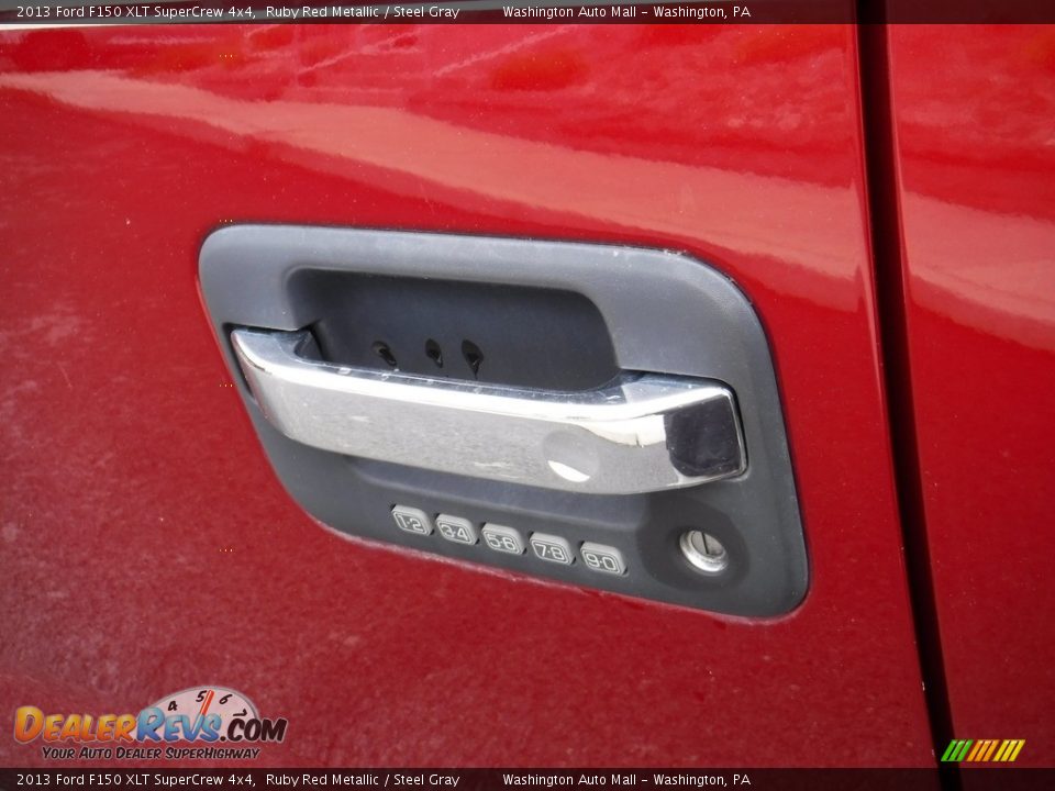 2013 Ford F150 XLT SuperCrew 4x4 Ruby Red Metallic / Steel Gray Photo #9