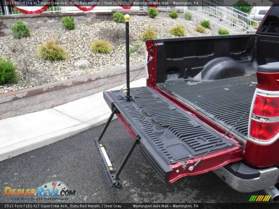 2013 Ford F150 XLT SuperCrew 4x4 Ruby Red Metallic / Steel Gray Photo #12