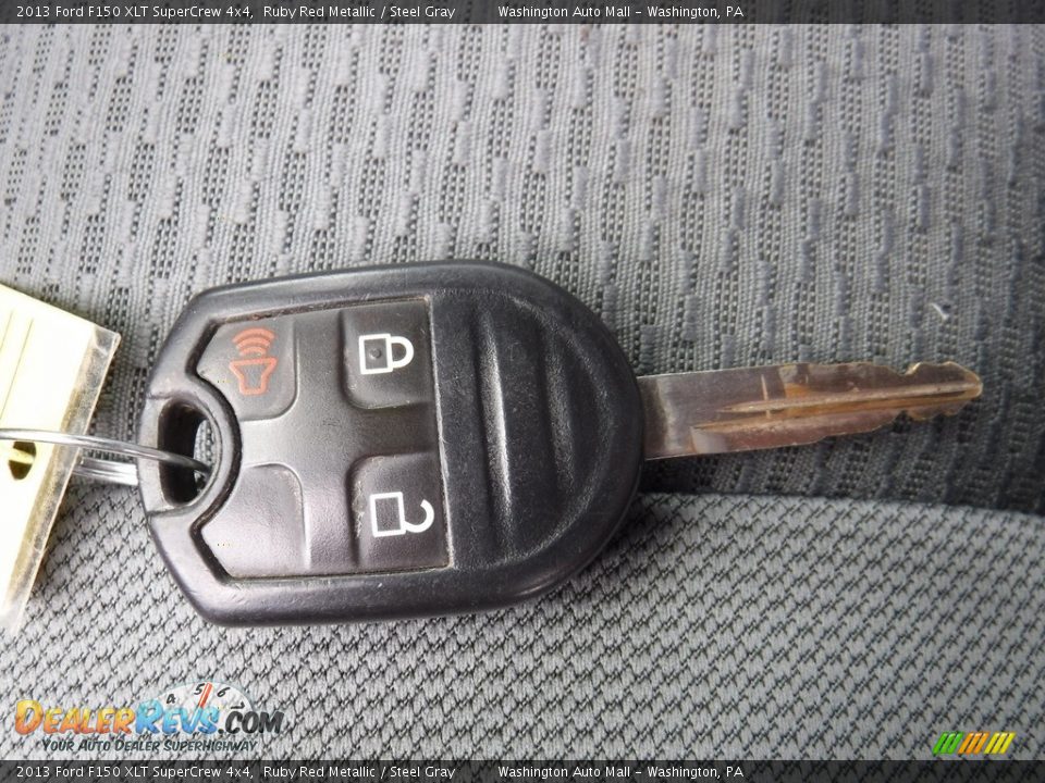 2013 Ford F150 XLT SuperCrew 4x4 Ruby Red Metallic / Steel Gray Photo #25