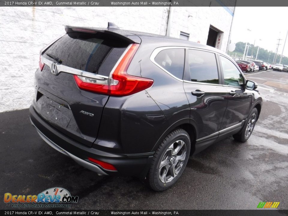 2017 Honda CR-V EX AWD Gunmetal Metallic / Gray Photo #10