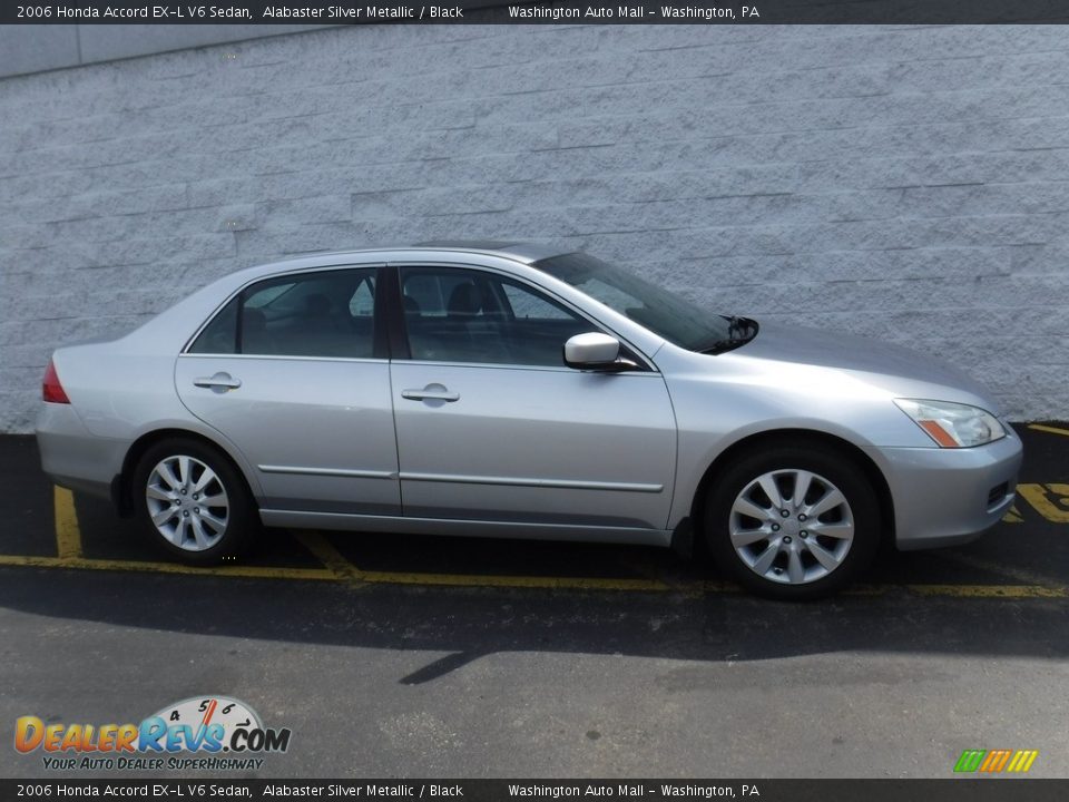 2006 Honda Accord EX-L V6 Sedan Alabaster Silver Metallic / Black Photo #2