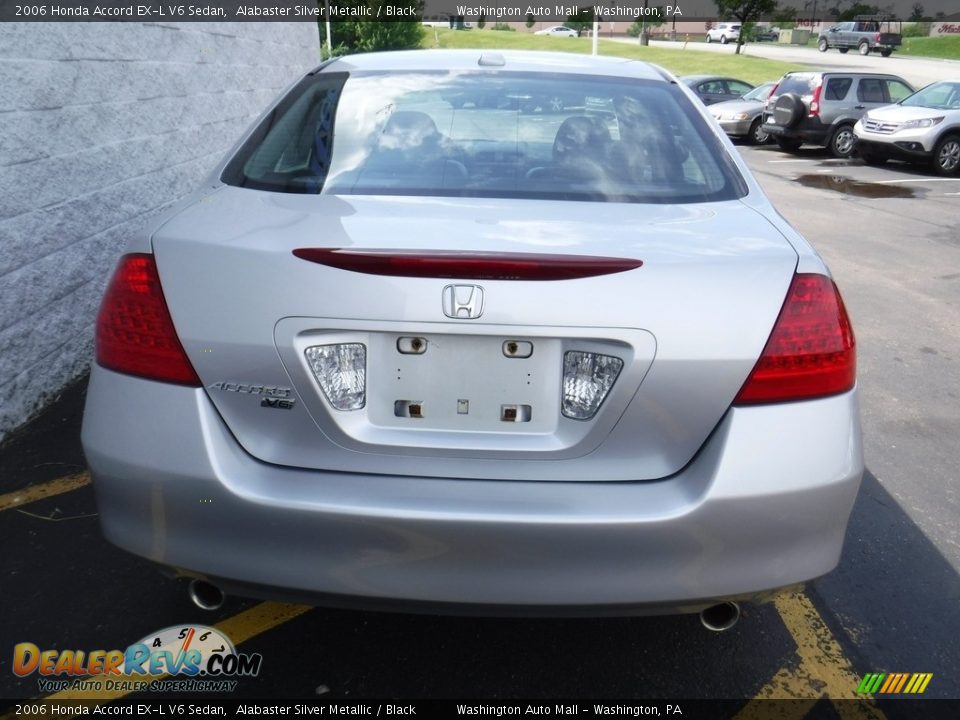 2006 Honda Accord EX-L V6 Sedan Alabaster Silver Metallic / Black Photo #8
