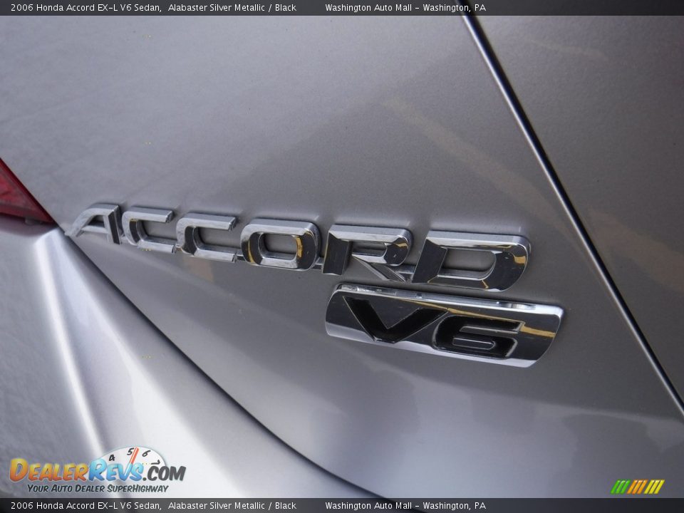 2006 Honda Accord EX-L V6 Sedan Alabaster Silver Metallic / Black Photo #9