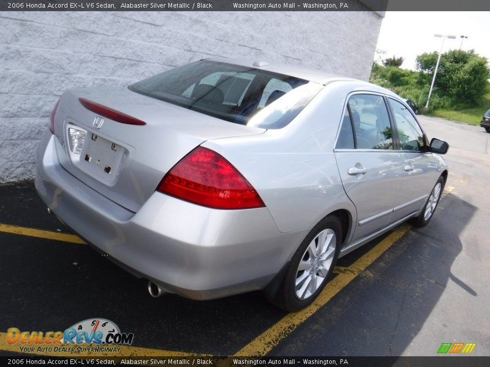 2006 Honda Accord EX-L V6 Sedan Alabaster Silver Metallic / Black Photo #10