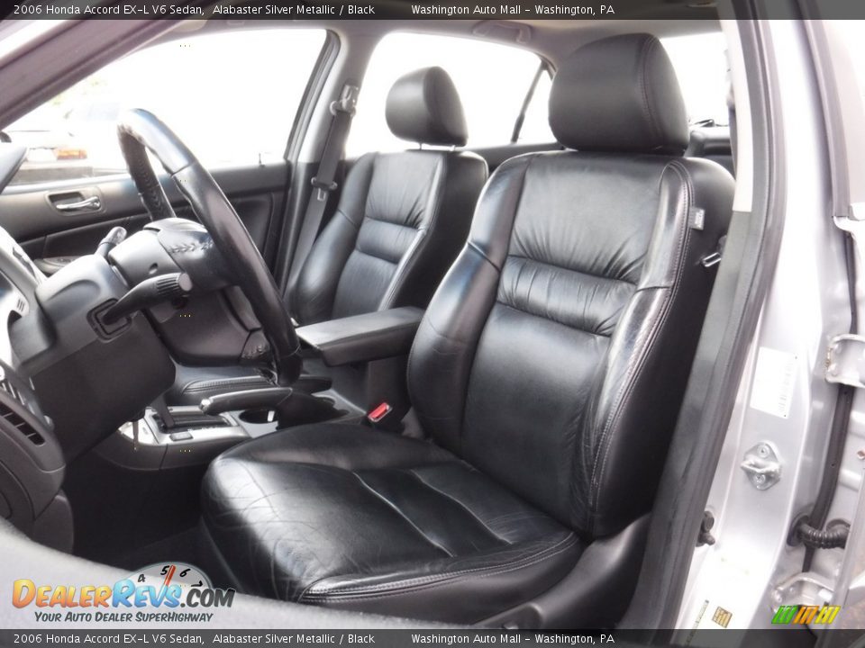2006 Honda Accord EX-L V6 Sedan Alabaster Silver Metallic / Black Photo #13