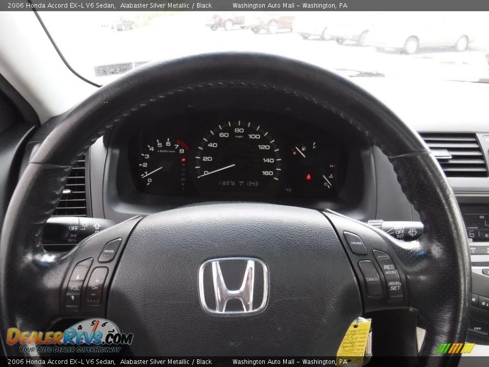 2006 Honda Accord EX-L V6 Sedan Alabaster Silver Metallic / Black Photo #21