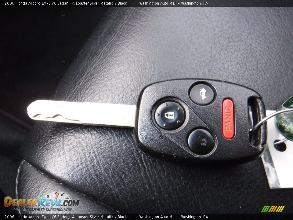 2006 Honda Accord EX-L V6 Sedan Alabaster Silver Metallic / Black Photo #23