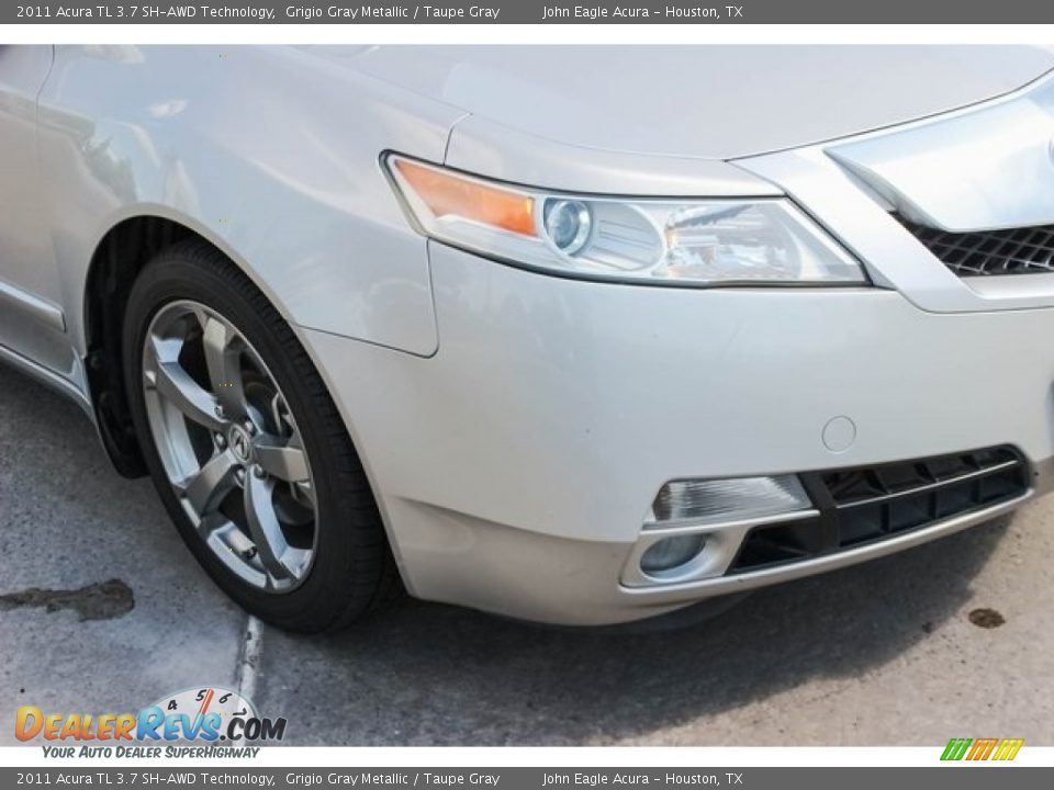 2011 Acura TL 3.7 SH-AWD Technology Grigio Gray Metallic / Taupe Gray Photo #10