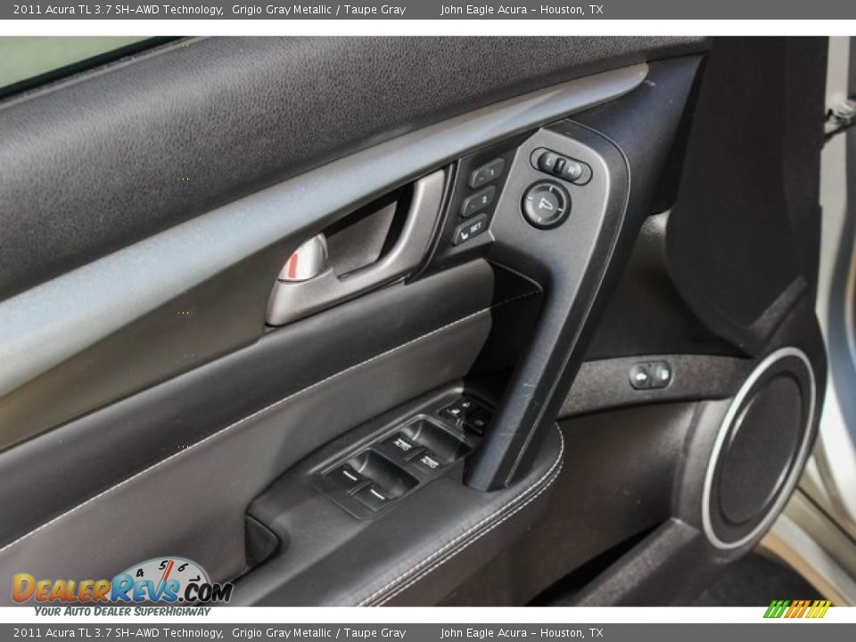 2011 Acura TL 3.7 SH-AWD Technology Grigio Gray Metallic / Taupe Gray Photo #15