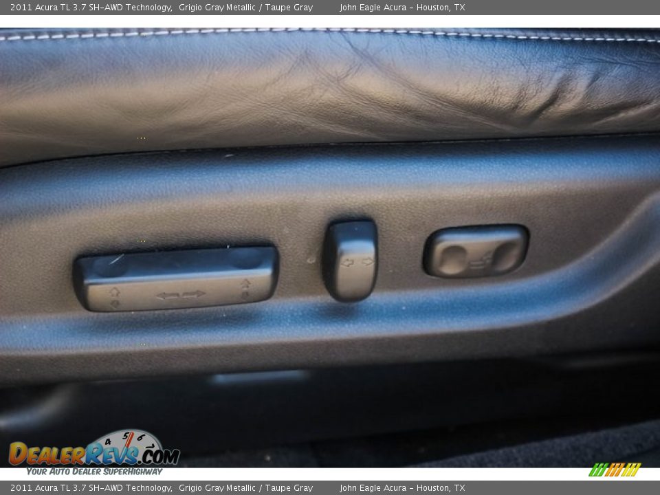 2011 Acura TL 3.7 SH-AWD Technology Grigio Gray Metallic / Taupe Gray Photo #16