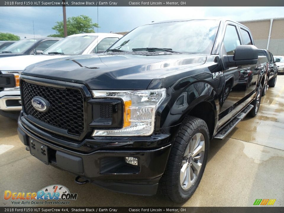 2018 Ford F150 XLT SuperCrew 4x4 Shadow Black / Earth Gray Photo #1