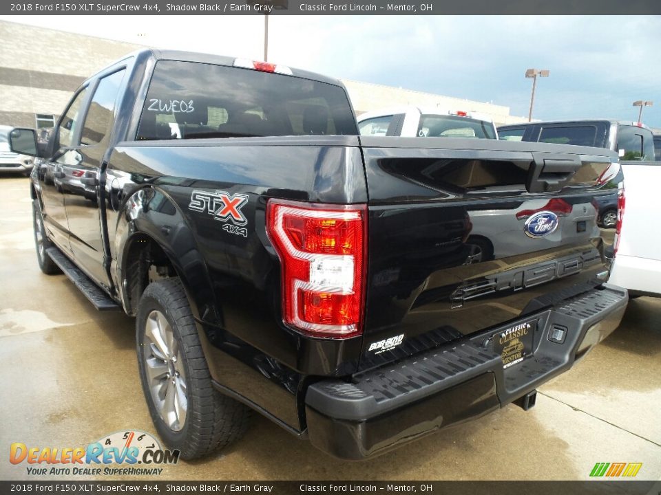 2018 Ford F150 XLT SuperCrew 4x4 Shadow Black / Earth Gray Photo #3